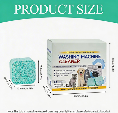 🔥Eco-Friendly Washing Machine Cleaner Fights Pet Odors & Hair Build-Up for Fresh Clean Machines