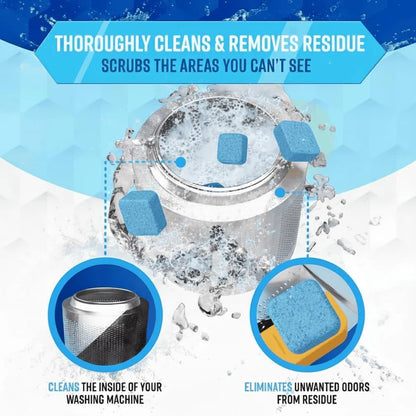 🔥Eco-Friendly Washing Machine Cleaner Fights Pet Odors & Hair Build-Up for Fresh Clean Machines